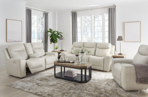 Mindanao - Coconut - 3 Pc. - Power Reclining Sofa, Power Reclining Loveseat With Console, Power Recliner - Simple Home Plus