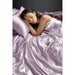 Satin - 6 Piece California King Luxury Sheet Set - Lilac - Simple Home Plus