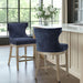 Carson - Counter Stool With Swivel Seat - Navy - Simple Home Plus