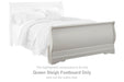 Anarasia - Queen Sleigh Footboard - White - Simple Home Plus