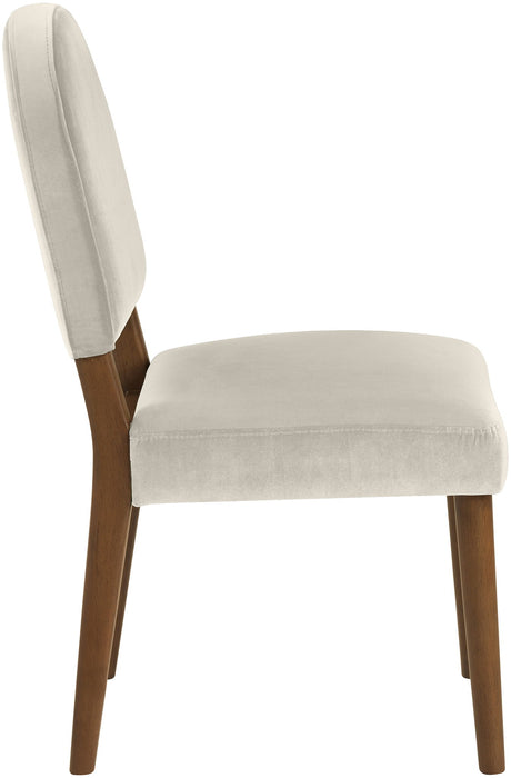 Varinelle - Velvet Dining Chair (Set of 2) - Walnut Frame - Simple Home Plus