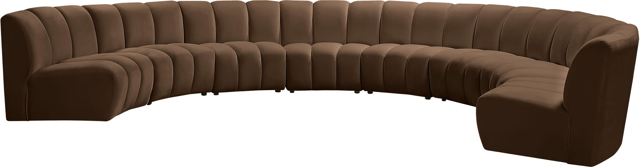 Infinity - 8 Piece Velvet Modular Sectional - Simple Home Plus