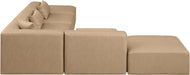 Cube - 6 Piece Modular Corner Armless Sectional - Tan - Simple Home Plus
