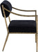 Bastille - Upholstered Dining Arm Chair (Set of 2) - Brass Frame - Simple Home Plus