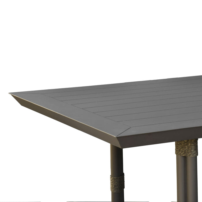 Dorado - Rectangular Outdoor Dining Table - Gray - Simple Home Plus