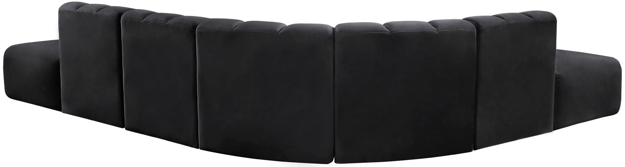 Arc - Velvet 7 Piece Corner Modular Sofa - Simple Home Plus