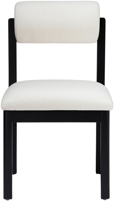 Roundhill - Fabric Dining Chair (Set of 2) - Black Frame - Simple Home Plus