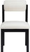Roundhill - Fabric Dining Chair (Set of 2) - Black Frame - Simple Home Plus