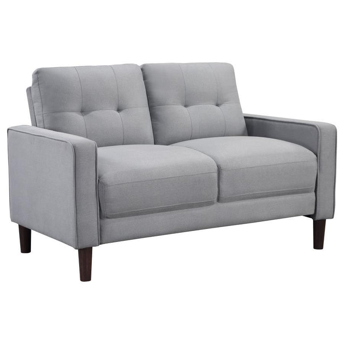 Bowen - Upholstered Track Arm Tufted Loveseat - Simple Home Plus