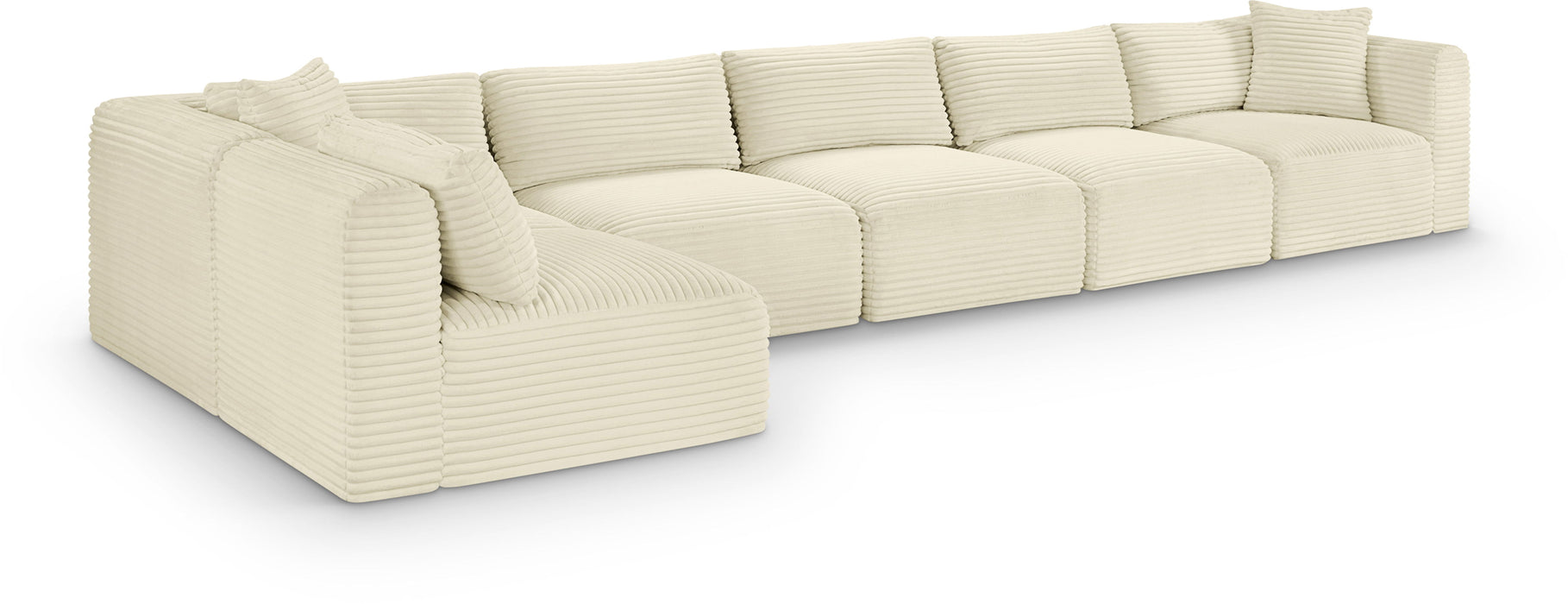 Shaggy - 6 Piece Modular Sectional - Simple Home Plus