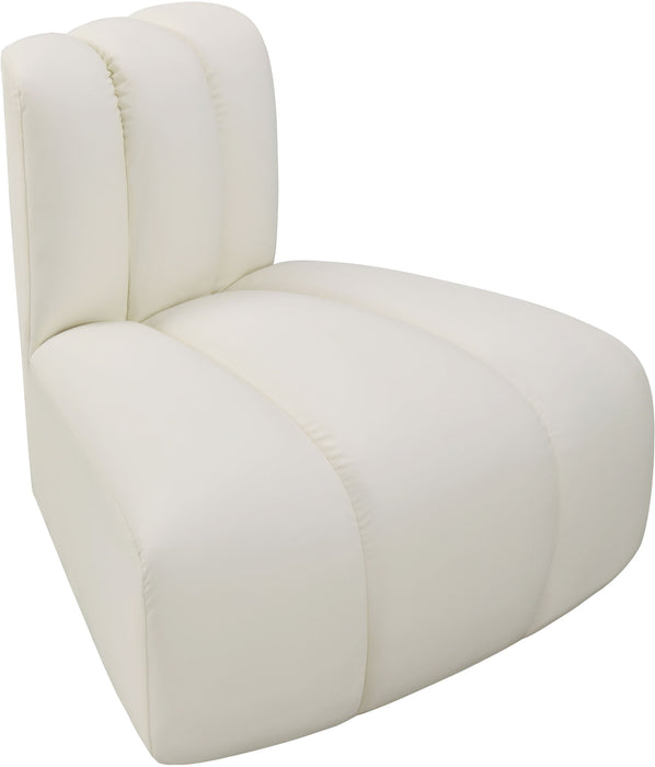 Arc - Faux Leather Reverse Corner Chair - Simple Home Plus