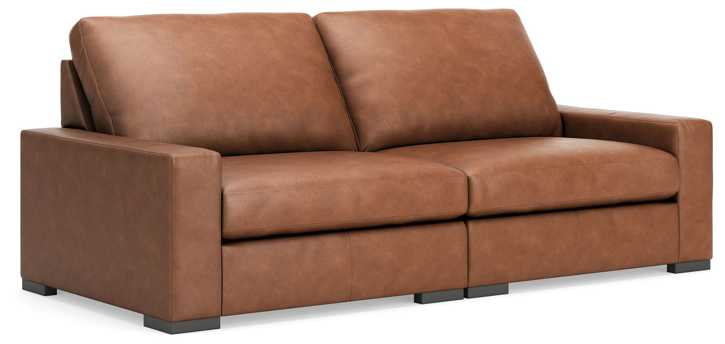 Calden - 2-Piece Sectional Sofa - Caramel - Simple Home Plus