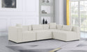 Cube - Linen 4 Piece Modular Corner Sectional - Simple Home Plus