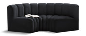 Arc - Velvet 3 Piece Modular U-Shaped Sofa - Simple Home Plus