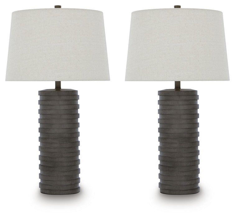 Neilett - Poly Table Lamp (Set of 2) - Antique Brown - Simple Home Plus