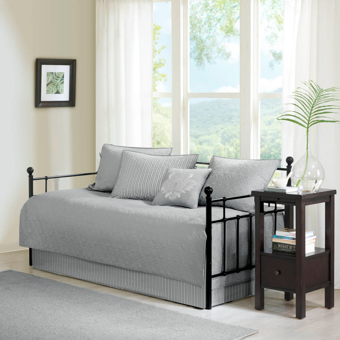 Quebec - Twin Reversible Daybed Cover (Set of 6) - Gray - Simple Home Plus
