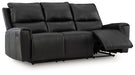 Glossmore - Reclining Sofa - Black - Simple Home Plus