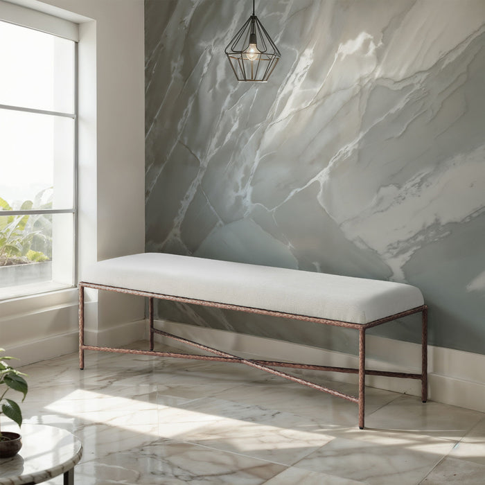 Valley - Bench With Bronze Frame - Simple Home Plus