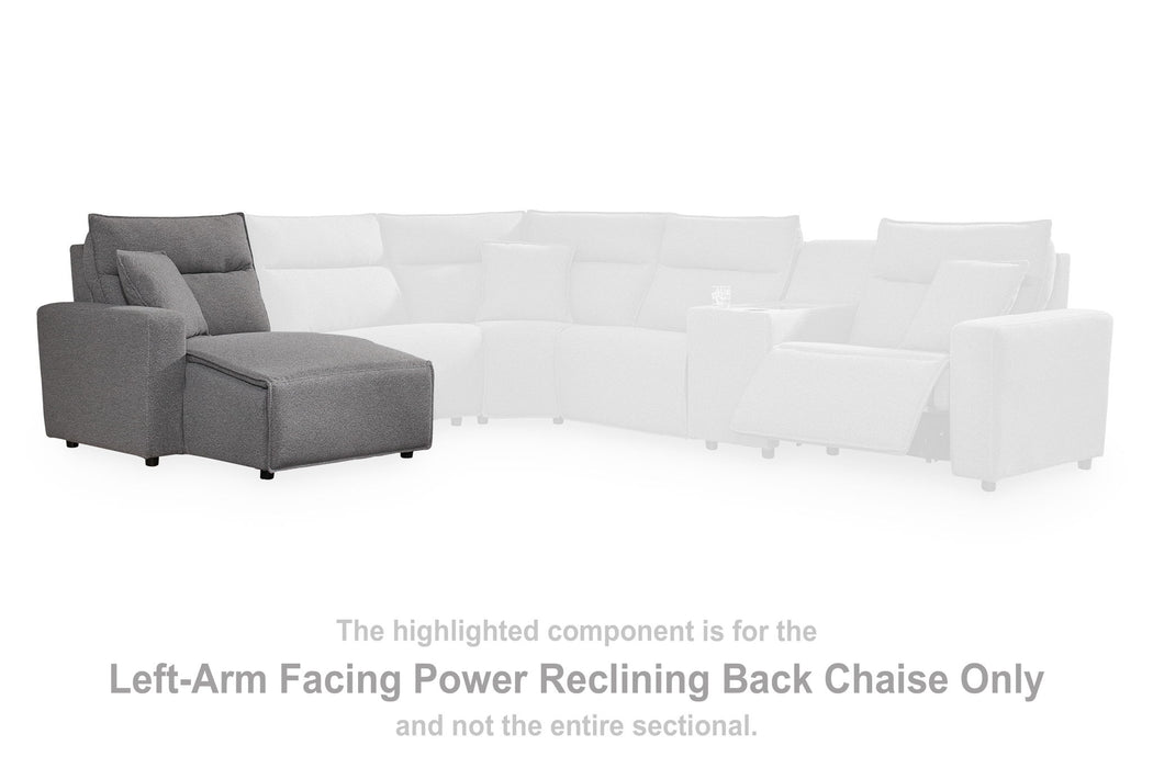 ModMax II - LAF Press Back Power Chaise - Salt And Pepper - Simple Home Plus