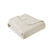 Quebec - Oversized Quilted Throw - Ivory - Simple Home Plus