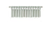 Emilia - Lightweight Valance With Beads - Dusty Aqua - Simple Home Plus