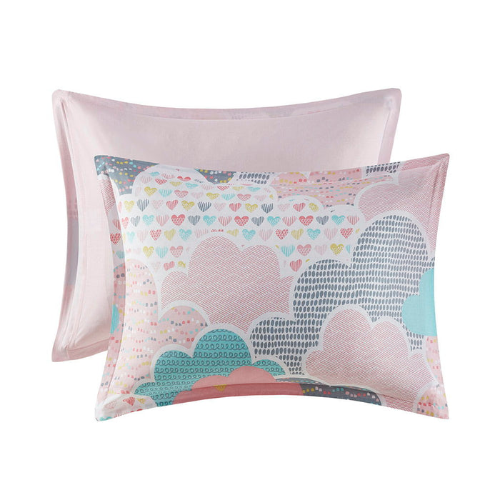 Cloud - Printed Comforter Cotton Set - Pink - Simple Home Plus