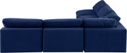 Comfy - 5 Piece Velvet Modular Corner Armless Sectional - Simple Home Plus