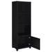 Jupiter - 3-Shelf Engineered Wood Media Tower - Black - Simple Home Plus