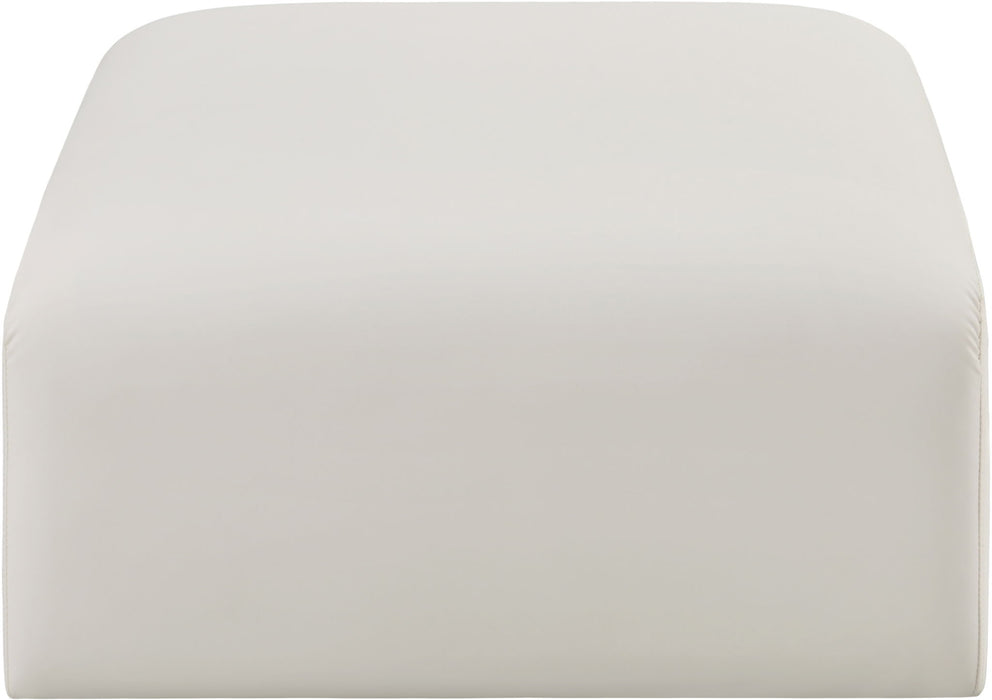 Arc - Faux Leather Ottoman - Simple Home Plus