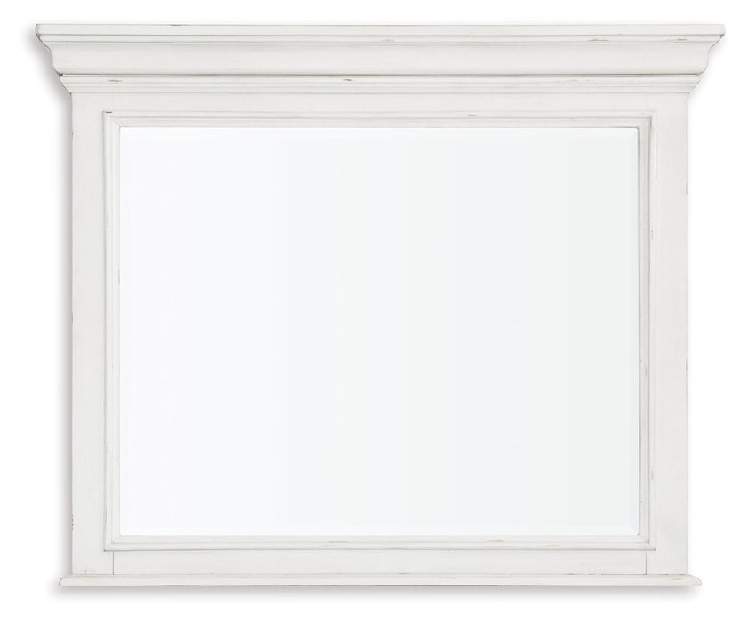 Kanwyn - Bedroom Mirror - Whitewash - Simple Home Plus