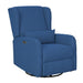 Candace - Power Recliner 3-in-1 With Swivel, Glider, USB Ports - Blue - Simple Home Plus
