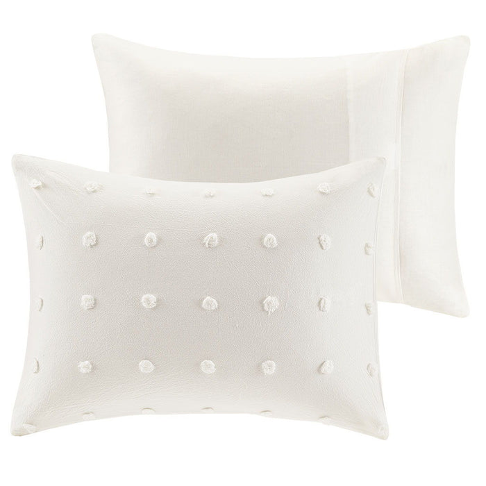 Brooklyn - King Comforter Set - Ivory - Simple Home Plus