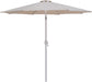 Fiji - Aluminum Patio Umbrella With Square Teak And White Base - Simple Home Plus