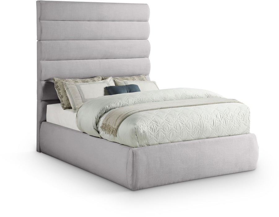 Adam - Linen Fabric Bed With 70.5" Headboard - Simple Home Plus