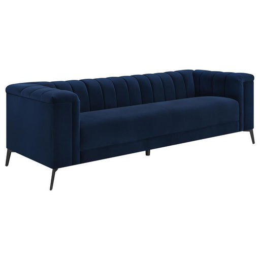 Chalet - Tuxedo Arm Sofa - Blue - Simple Home Plus