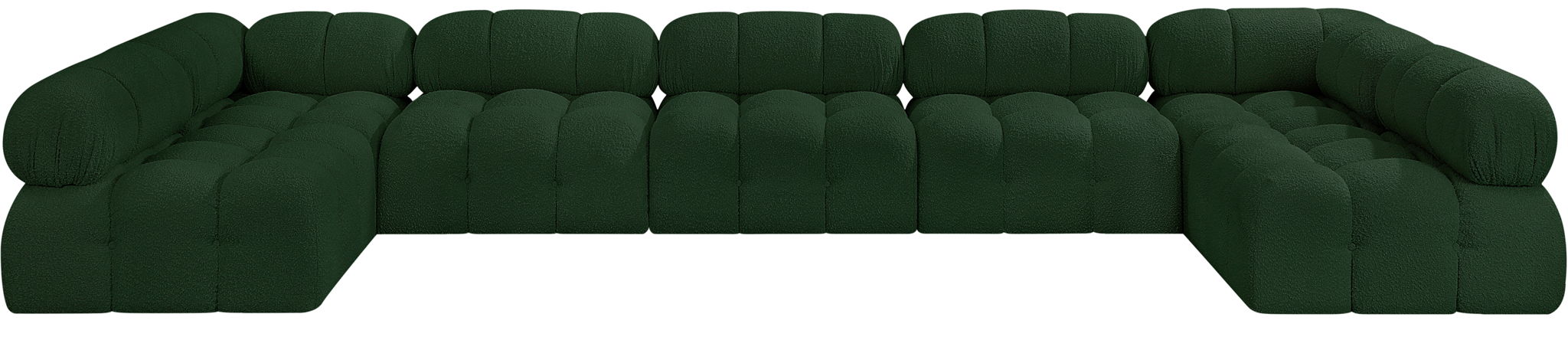Ames - 7 Piece Boucle Fabric Modular Sectional - Simple Home Plus