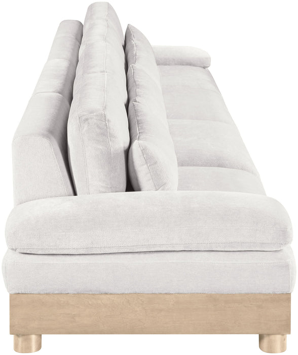 Turin - Chenille Fabric Upholstered Modular Sectional - White - Simple Home Plus