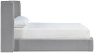 Kendall - Linen Textured Fabric Upholstered Bed - Simple Home Plus