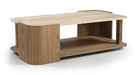Calabria - Marble And Oak Wood Table - Simple Home Plus