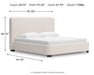 Brintstreet - Beige - King Upholstered Bed - Simple Home Plus