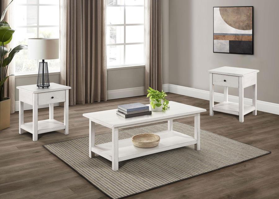 Payne - Coffee And 1-Drawer End Table Set - Simple Home Plus