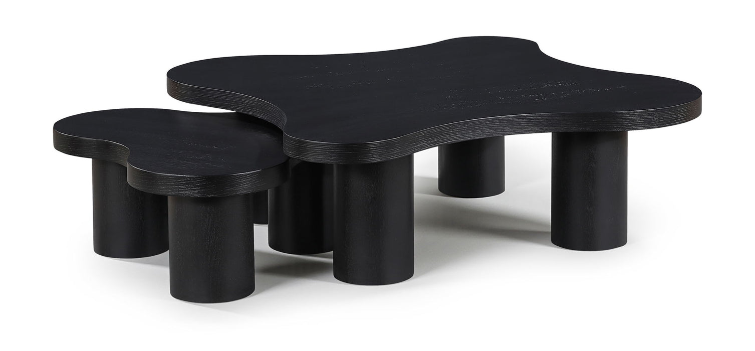 Cove - Oak Veneer And Solid Wood 2 Piece Coffee Table - Simple Home Plus
