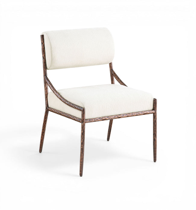 Bastille - Upholstered Dining Side Chair (Set of 2) - Bronze Frame - Simple Home Plus