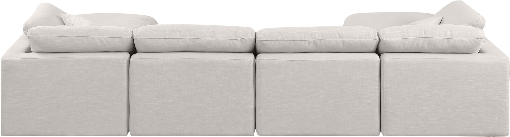 Indulge - Linen 6 Piece Modular Double Chaise Sectional - Simple Home Plus
