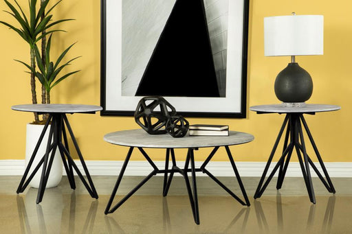 Hadi - Round Smarttop Coffee Table Set - Simple Home Plus