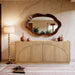 Everson - Oak Veneer And Solid Wood Sideboard/Buffet - Natural - Simple Home Plus
