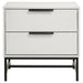 Sonora - 2-Drawer Nightstand Bedside Table - White - Simple Home Plus