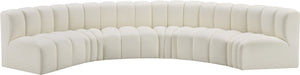 Arc - Faux Leather 6 Piece U-Shaped Modular Sofa - Simple Home Plus