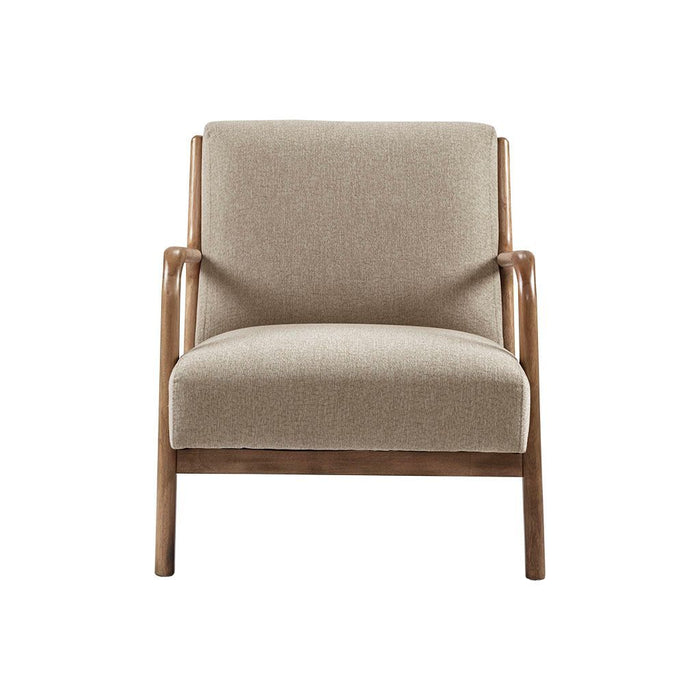 Novak - Mid-Century Modern Accent Armchair (Set of 2) - Taupe - Simple Home Plus