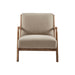 Novak - Mid-Century Modern Accent Armchair (Set of 2) - Taupe - Simple Home Plus